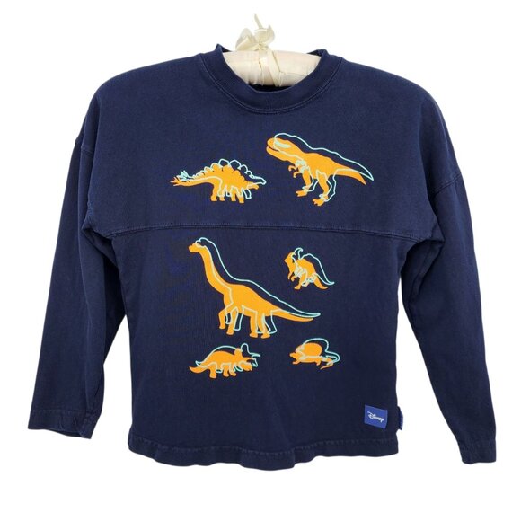 Disney Spirt Jersey Child Small Shirt I Love Dinos Dinosaurs Graphic Navy Blue - Picture 10 of 10